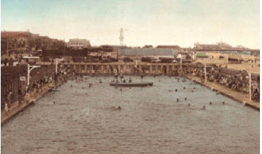 View of the Lido once a fishing village - image