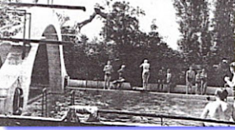 Wokingham Martins Pool - 1920, a watery oasis to which all roads led.