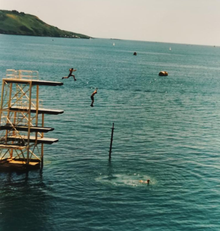 Jumping from the Plymouth Hoe Boards agj 1999 - image