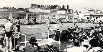 Worthing Lido - The Lido 1959.  Formerly a famous Bandstand