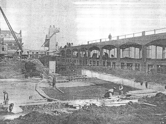 Hastings - Construction of St Leonard's Bathing Pool. Brassey Inst. - image