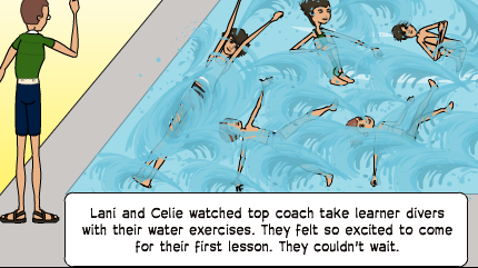 Sport of Diving. Learners in class - image