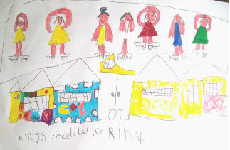 Kings Meadow Baths Little Beau's Painting of the Ice Rink - image