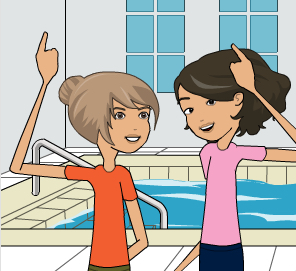 Lani and Celie want to learn to dive - image